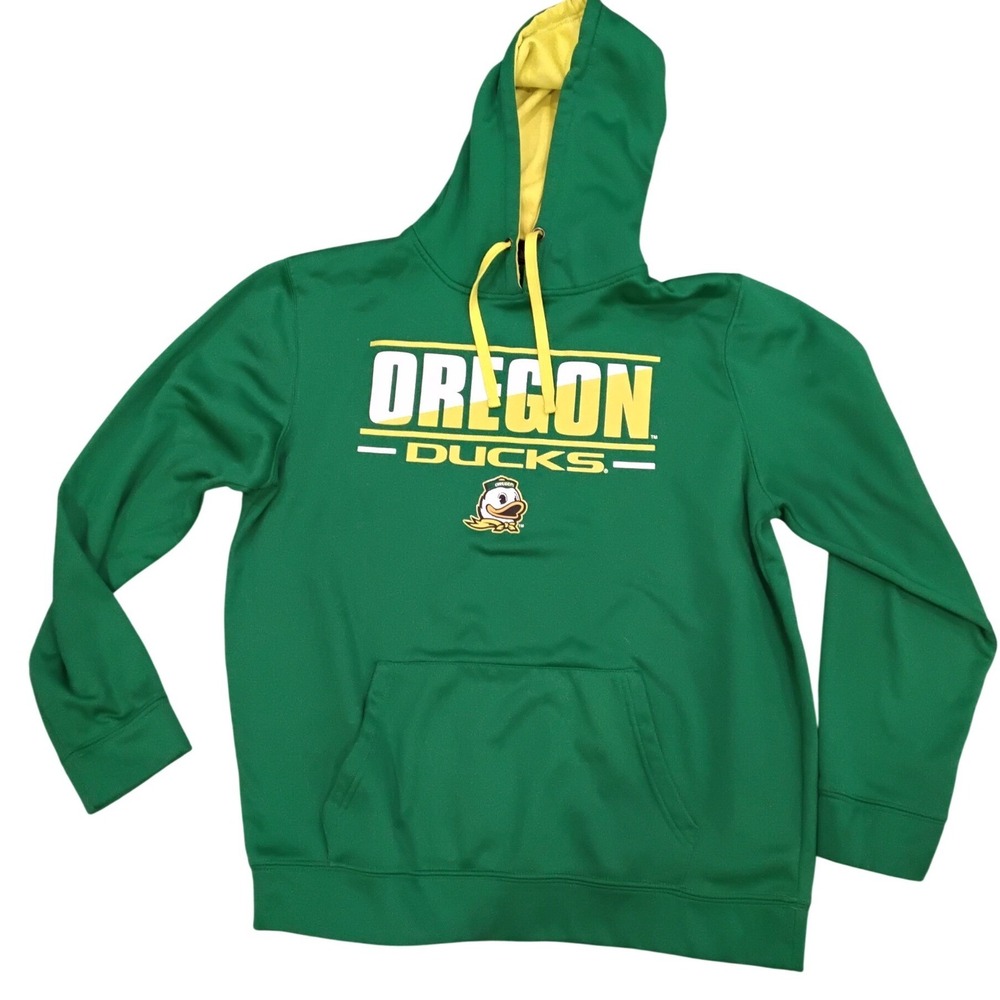 Colosseum Oregon Ducks Green‎ Pullover Hoodie Sweatshirt Mens Size L